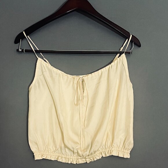 NWT Weekend Los Angeles Cropped Yellow Camisole Small - Picture 1 of 5